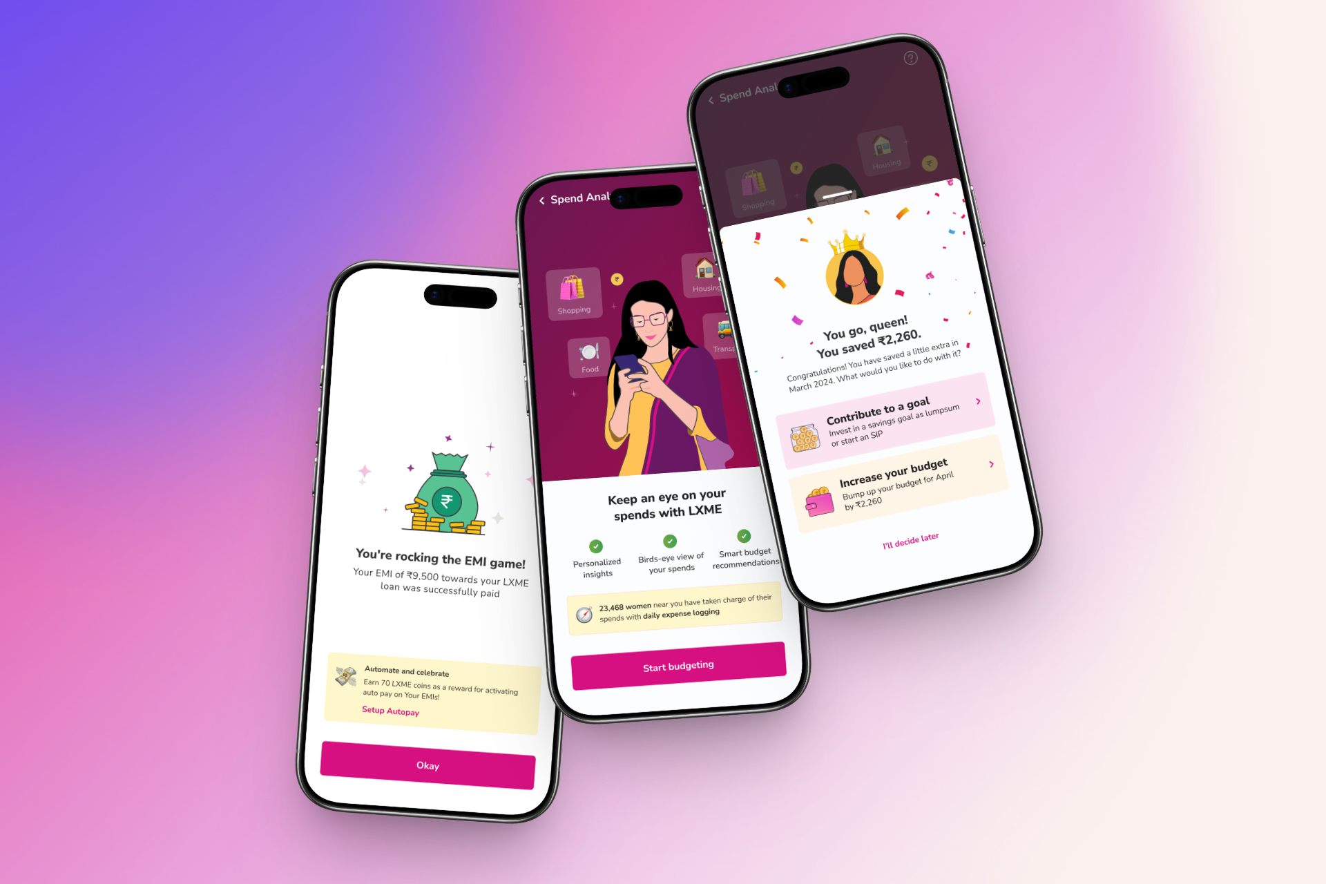LXME Final UI Screens